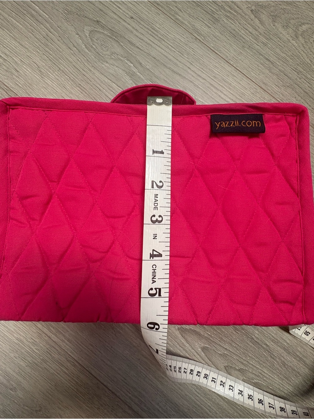 Pink Quilted Organizer Bag